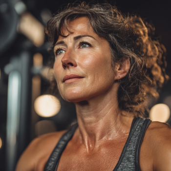 Активні літні люди на тренуванні